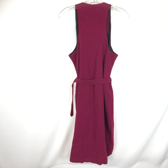 Large Kate Sylvester Wool Front Tie Wrap Dress - Picture 5 of 5